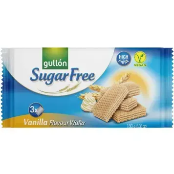 Вафлі Gullon Vanilla Wafer ZERO б/ц з ваніл.180 г 31 фото